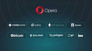 Opera supports more blockchains.  The list is joined by, among others: Solana, Polygon and StarkEx 