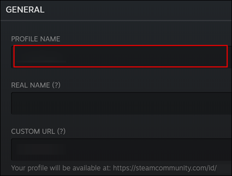 Change Steam username from PC.