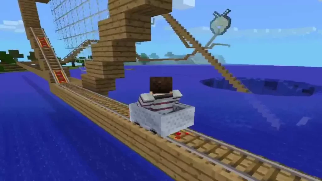 A roller coaster is one of the most fun things we can build in Minecraft.